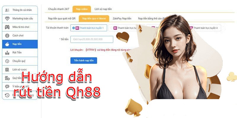 Hướng Dẫn Rút Tiền QH88 Đơn Giản Nhất